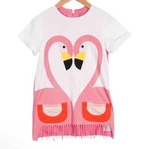 Stella McCartney Pink Flamingo Heart Dress